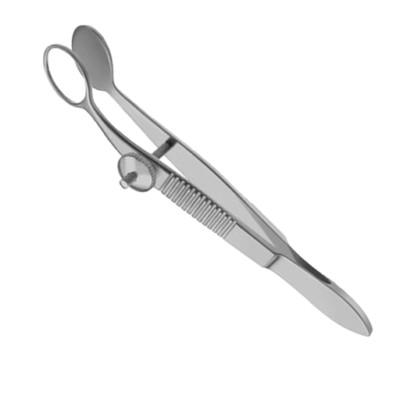 Lambert Chalazion Forceps, 3.5'', Smooth Blade, Inside Ring Diameter 8mm