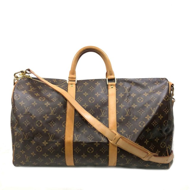 LOUIS VUITTON Keepall Bandouliere 50 Boston Bag Luggage M41416 Monogram Used | eBay