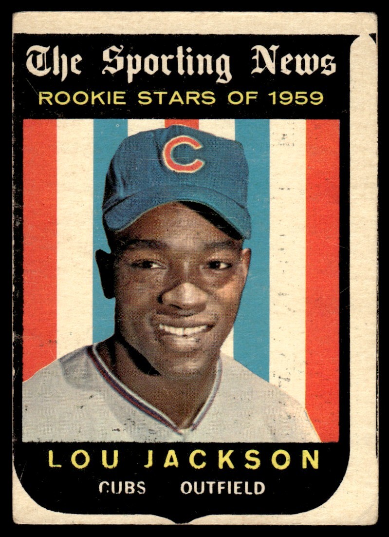 1959年 TOPPS CUBS CLUBBERS #147 PSA 7 1959 Topps Cubs Clubbers (Dale Long/Ernie Banks/Walt Moryn
