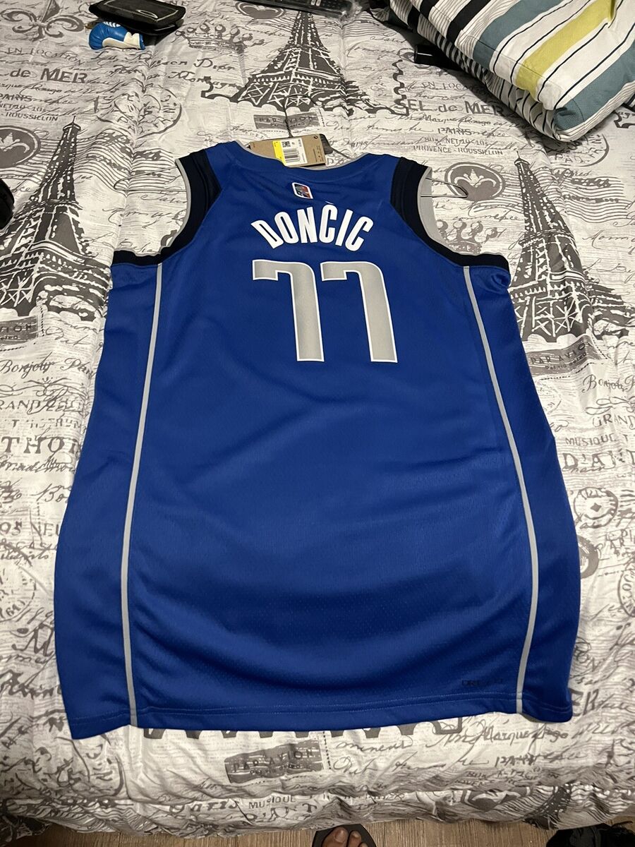 LUKA DONCIC JERSEY NBA 75 Anniversary Icon Edition Mens Sz LUKA DONCIC JERSEY NBA 75 Anniversary Icon Edition Mens Sz