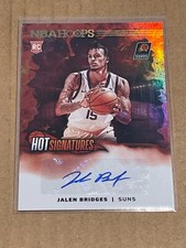 2024-25 NBA HOOPS HOT SIGNATURES AUTO AUTOGRAPH JALEN BRIDGES ROOKIE SUNS