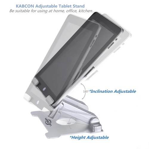 6-15 in Adjustable Aluminum Tablet Stand Holder for iPad air/mini/Pro Surface 15 - Picture 9 of 10