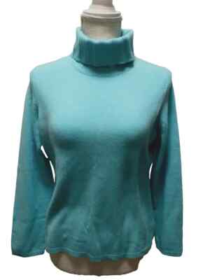 NWOT Geneva Cashmere Women's Aqua Blue 100% Cashmere