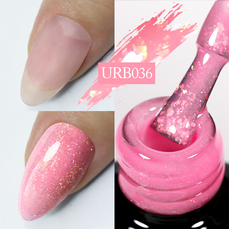 UR SUGAR 7ml Rubber Base Gel Nail Polish Soak Off UV LED UR SUGAR 7ml Rubber Base Gel Nail Polish Soak Off UV LED