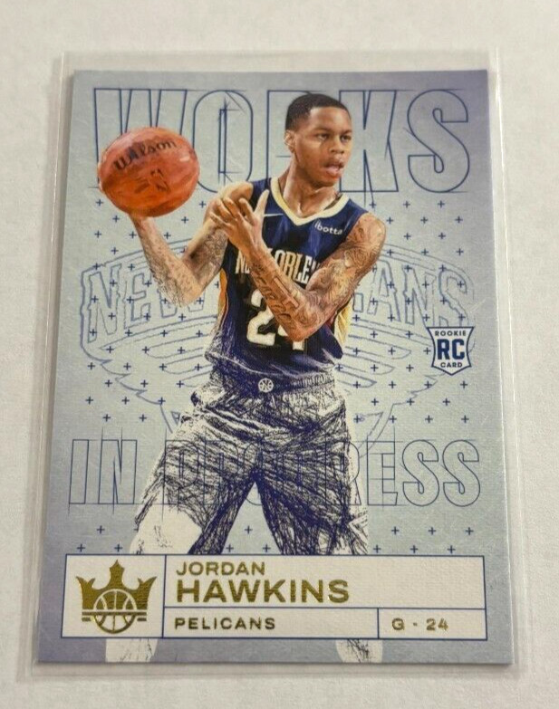 Jordan Hawkins 2023-24 Court Kings Works In Progress RC Card #1