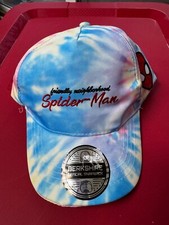 Marvel Friendly Neighborhood Spider-Man Girl/ Kids Tie-Dye Snapback Hat Cap NEW