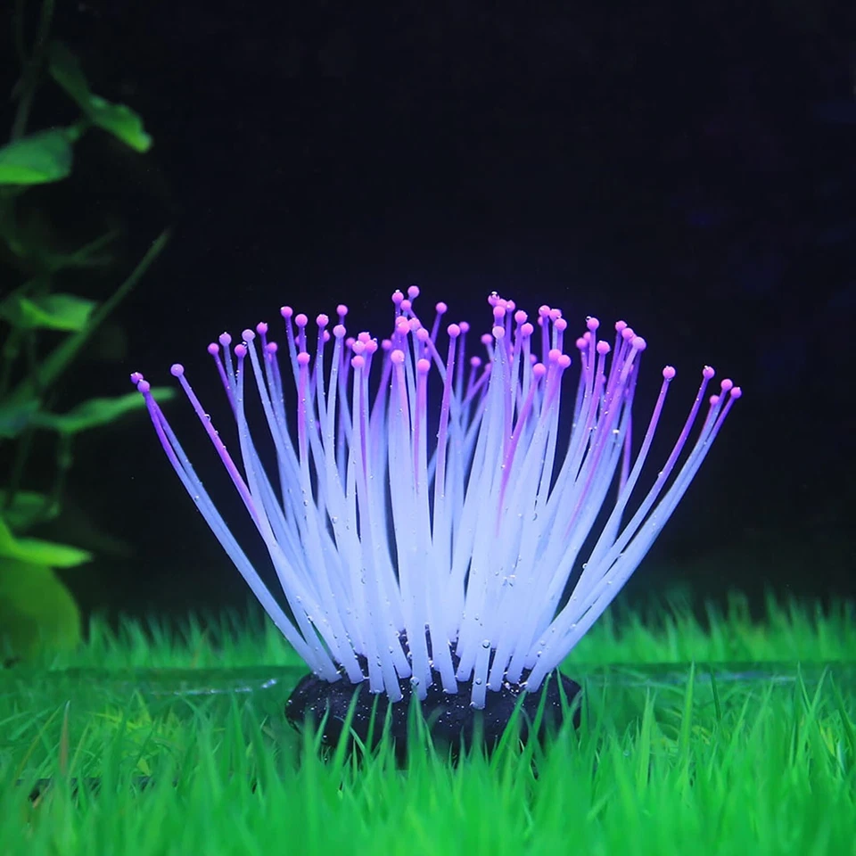 Silicone Simulated Sea Anemone Decora Luminous Fish Tank Landscaping Decoration - Image 2 of 4