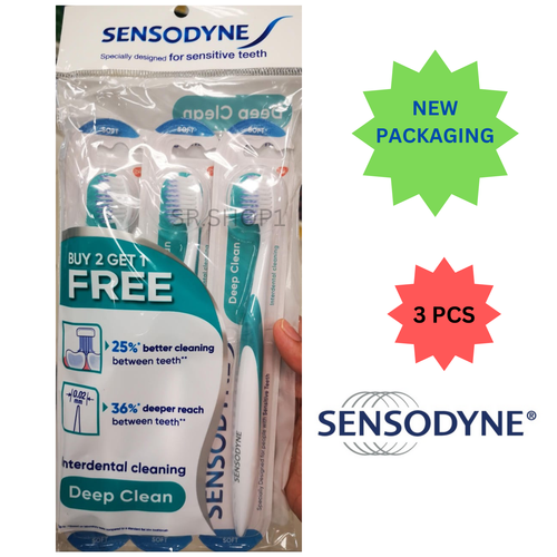 SENSODYNE Deep Clean Präzisionszahnbürste x 3 Stück speziell für empfindliche Zähne - Bild 1 von 5
