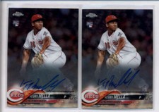 KEURY MELLA LOT OF (2) 2018 TOPPS CHROME ROOKIE AUTOGRAPH AUTO AJ7080
