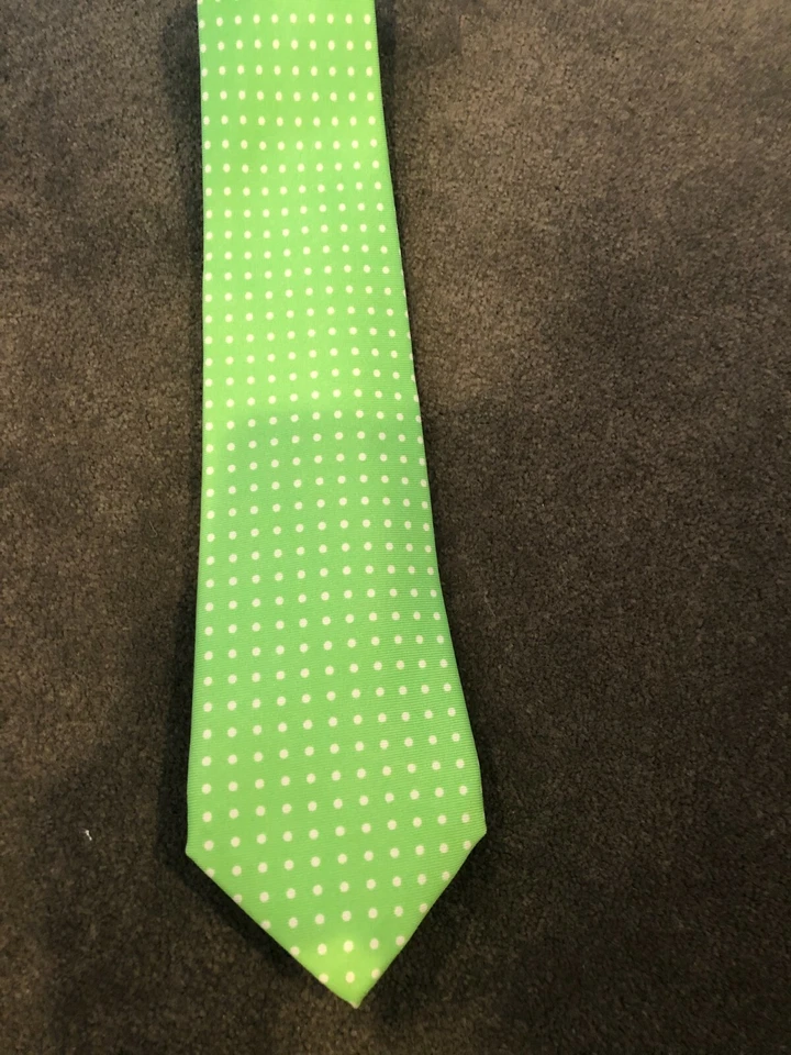 Polo Ralph Lauren a lunares corbata verde Foto 3 de 4