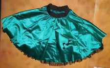 NWOT Dance Jade Sockhop Satinette circle skirt w/organdy ruffled petticoat Child