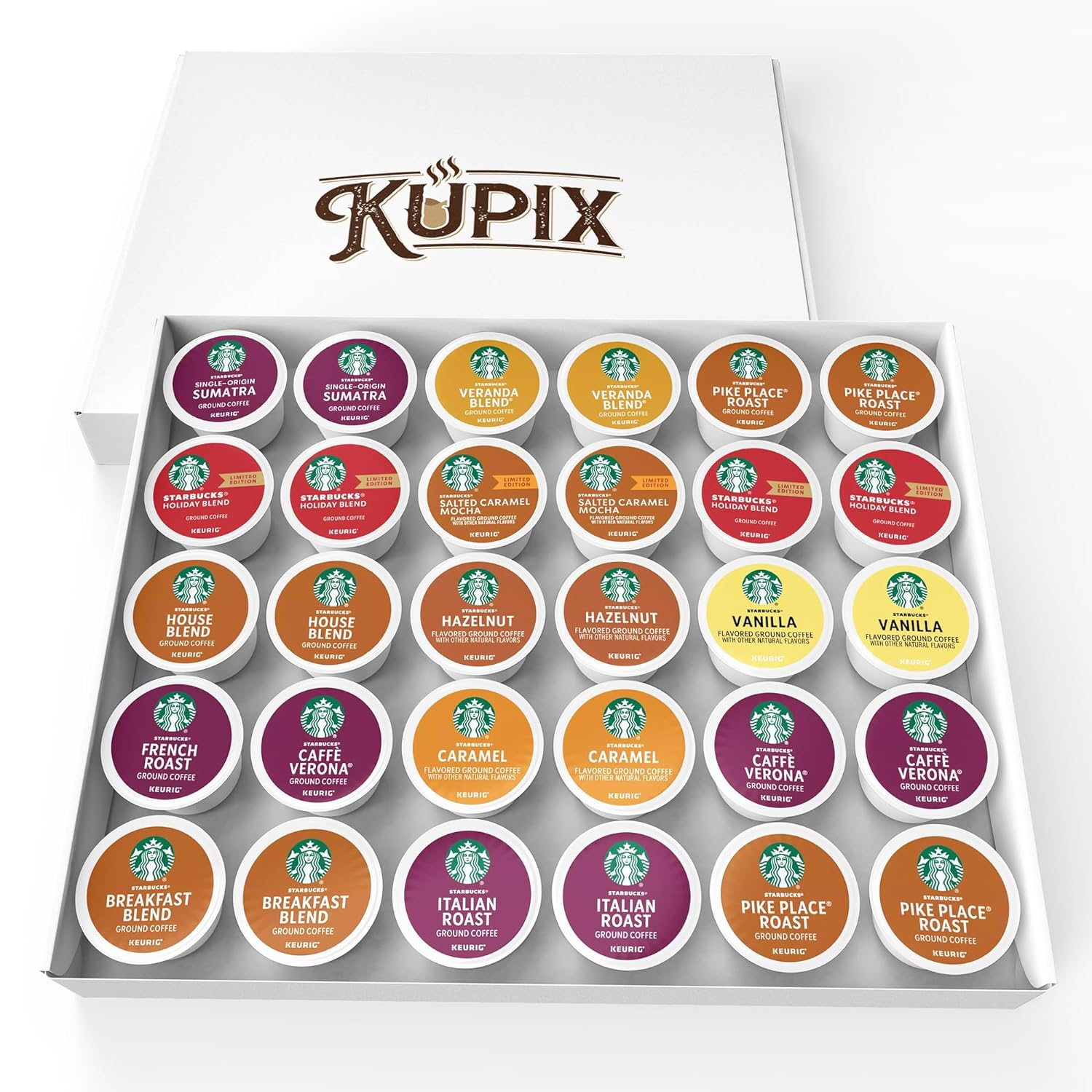 Starbucks 30-Count Variety Pack K-Cup Coffee Pods Sampler