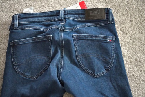 Tommy Hilfiger Jeans Low Rise Skinny Sophie Boot DYSD Dynamic Sea Dark Blue UK8 - Picture 7 of 8