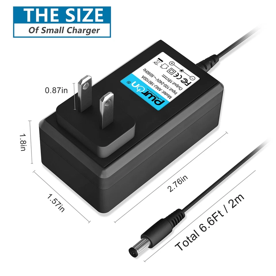 PwrON 18V 1A AC-DC Adapter Charger For Mackie Mix8 Compact 8-channel Mixer Power - Image 4 of 4