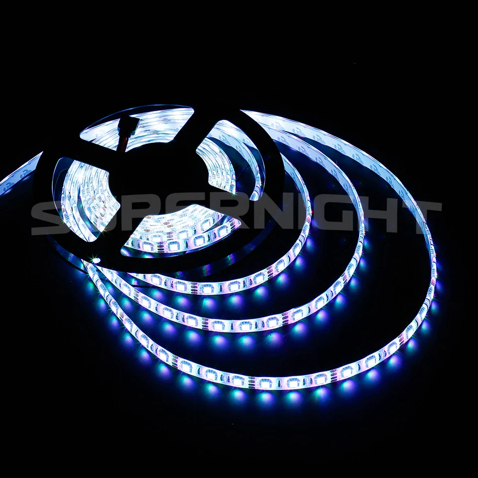 Luz de tira LED flexível 5M 5050/3528 SMD RGB luz de corda decoração de festa de Natal - Imagem 4 de 4