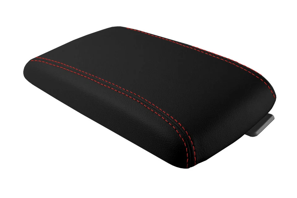 Se adapta a Cadillac DTS 2006-2011 PVC cuero consola tapa tirar sobre cubierta puntada roja Foto 2 de 4