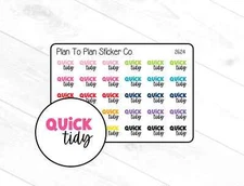 2624~~Quick Tidy Planner Stickers.