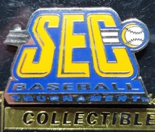 NEW OLD STOCK SEC BASEBALL TOURNAMENT ENAMEL PIN SOUTHEASTERN CONFERENCE