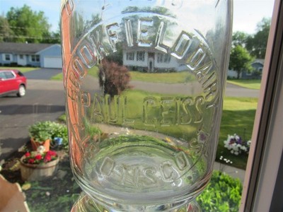 TREQ Milk Bottle Brookfield Dairy Paul Geiss 718 Otisco St Syracuse NY
