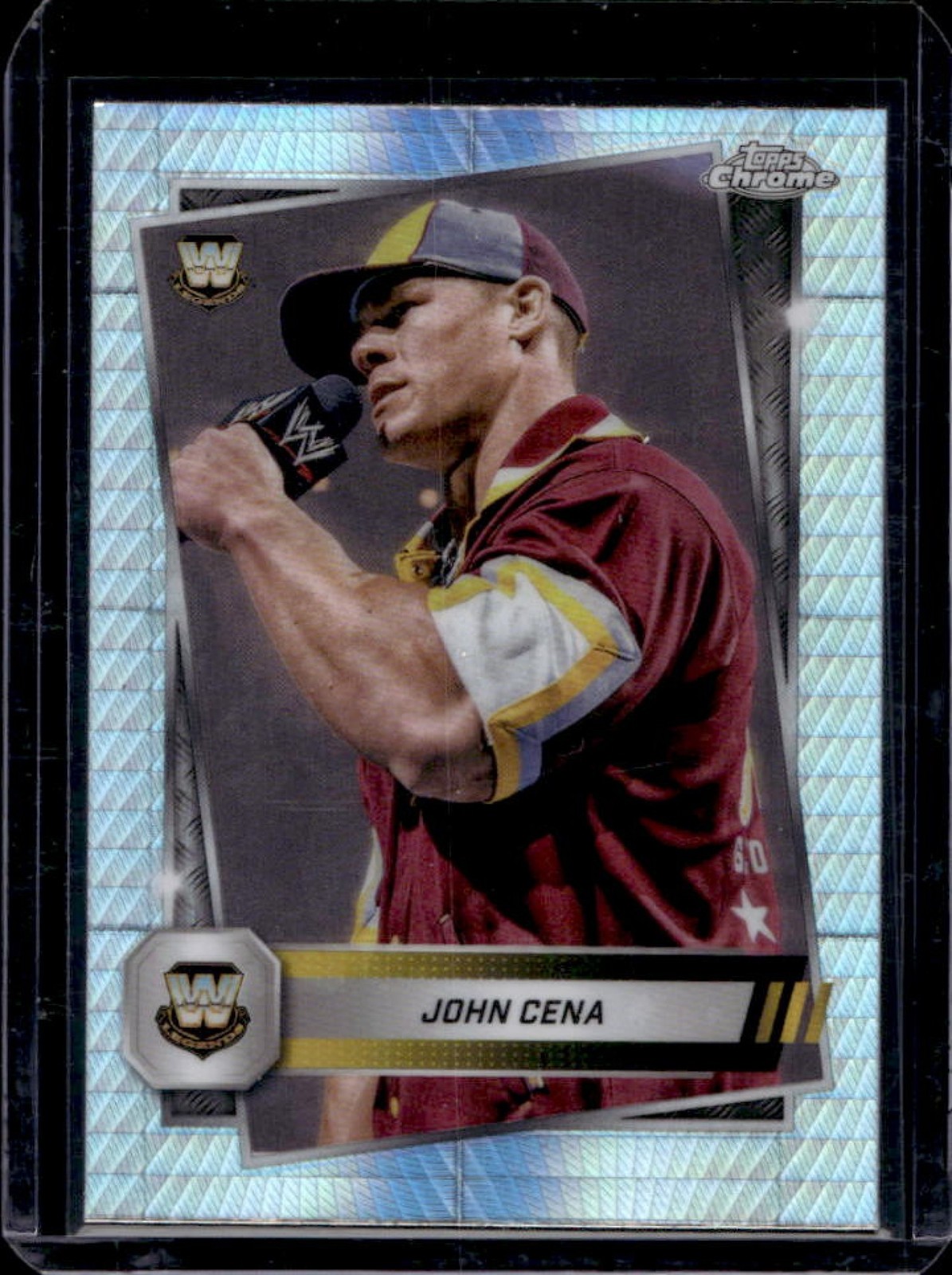 2025 Topps Chrome WWE John Cena Prism Refractor #16