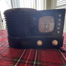 Crosley CR1 Limited Edition Collectible Tabletop Radio Black Vintage Style