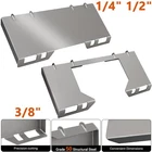 1/4" 3/8" 1/2"Skid Steer Mount Plate Adapter Loader Quick Tach Attachment Plate