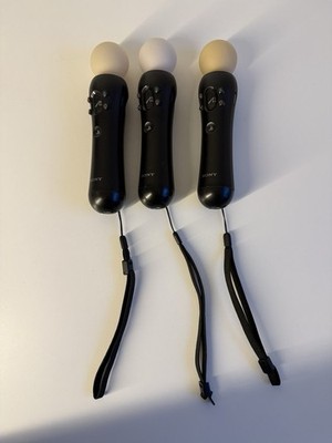 3x Sony PlayStation Move Motion Controller - Schwarz
