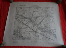 Rara Carta mappa Poggiorsini 2 Bari Puglia Ist. geografico militare 1908