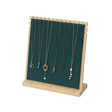 Bamboo Necklace Display Stand, Wood Jewellery Necklace Holder, Chain Jewelry ...