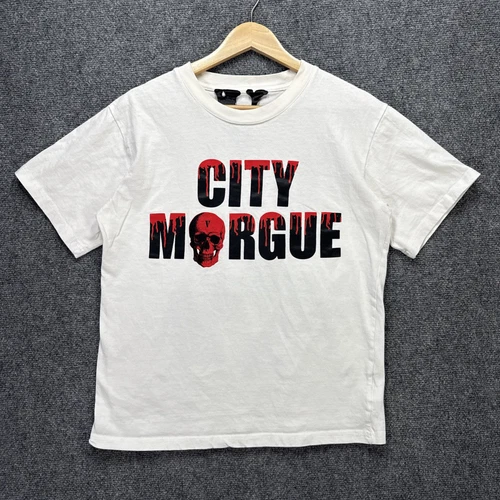 Chemise City Morgue adulte petit blanc VLONE chien pit bulls battage médiatique suprême BAPE Y2K