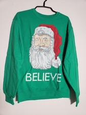 SANTA CLAUS Sweatshirt Ugly Christmas Sweater Party Men's / Unisex Size M