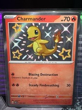 Pokémon TCG Paldean Fates Charmander Holo Card 109/091 Shiny Rare Baby Shiny NM on eBay