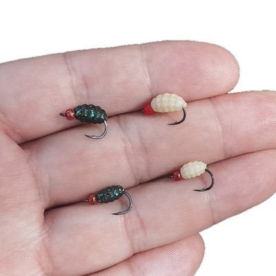 Jiangchui Artificial Maggots Soft Bait Lures for Bass Crappie For Trout