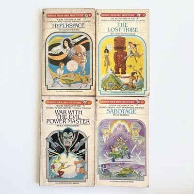 Choose Your Own Adventure Vintage Paperback 4 Book Bundle 21 23 37 38