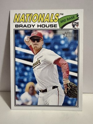 Brady House 2026 Topps Heritage Alternate Banner Variation Rookie RC Nationals