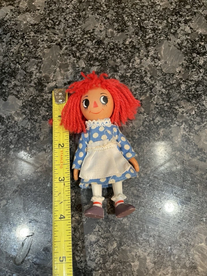Винтажная кукла Raggedy Ann THE BOBBS MERRILL COMPANY РЕДКАЯ 1980 фигурка - Изображение 3 из 4