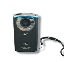 JVC Picsio GC-WP10 HD Waterproof Camcorder 1080p Pocket Video Camera Blue
