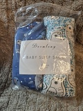 Dormlony Long Sleeve Sleep Sack Blue with Birds 2 pack- Size Small - NWT
