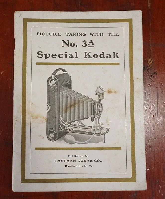 KODAK NO. 3A SPECIAL INSTRUCTION BOOK/cks/225765