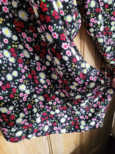 Ladies Floral Elastic Waistband Trousers With Pockets (!!) Size 30 - 32 - Picture 3 of 8