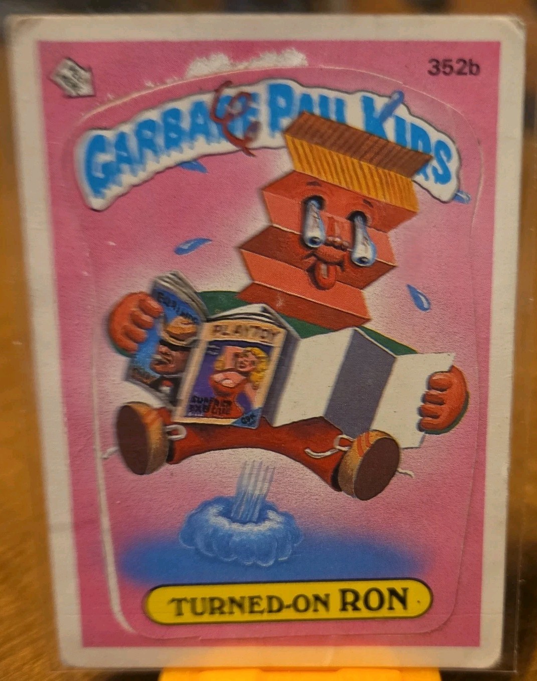 Turned-On RON #352b 1987 Garbage Pail Kids trading card — raw and PSA graded price guide