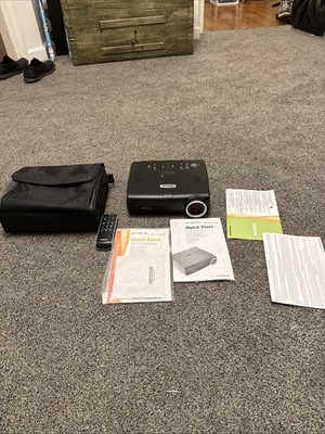 InFocus IN35 W360 WXGA Projector Lamp Hours Unknown W/ Remote Case Papers
