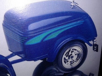 COMPLETE TRAVEL TRAILER INCLUDING WHEELS,TIRES,DECALS 1937 FORD STREET ROD