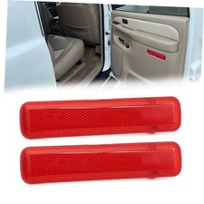 1 Pair Rear Left Driver and Right Passenger Side Door Red Reflector Panel,