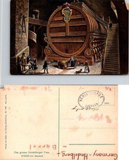 Vintage Heidelberg Postcard Das grosse Heidelberger Fass Unposted 1911 Rare