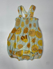 ANGEL DEAR Baby Sunshine Print Bamboo Bubble Romper Size 0-3 Months