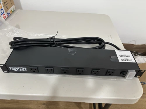 RS-1215-RA Tripp-Lite 12-Outlet PDU RackMount 1U Power Strips 120V/15A 15 ft.