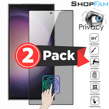 Privacy Screen Protector Anti-Spy Tempered Glass 0.18mm 9H For Samsung Galaxy S