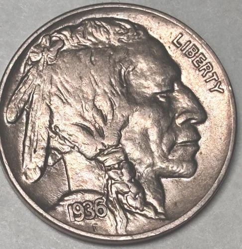 1936-P Buffalo Nickel / GEM BU/Nice Toning