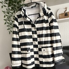 ONLY Damen Regenjacke S schwarz/weiß gestrei...